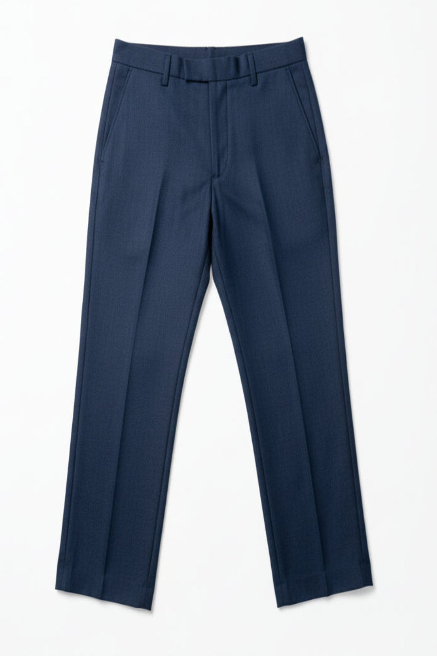 Blue pants on a white background